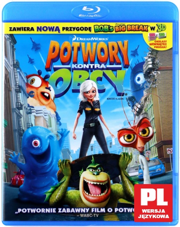 Potwory kontra Obcy [Blu-Ray]