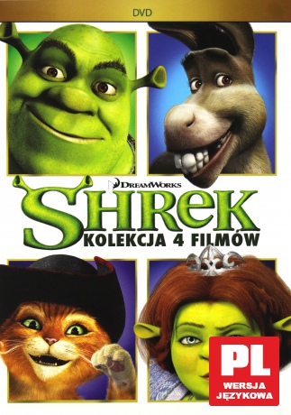 Shrek / Shrek 2 / Shrek Trzeci / Shrek 4 (Forever) Pakiet [BOX] [4DVD]