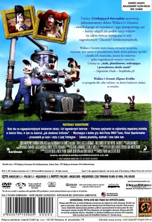 Wallace i Gromit: Klątwa Królika [DVD]