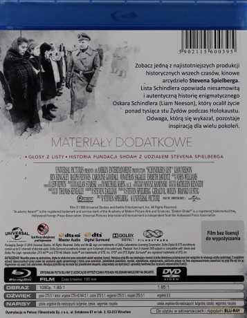 Lista Schindlera [Blu-Ray]
