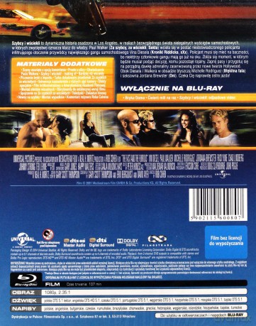 Szybcy i Wściekli (Steelbook) [Blu-Ray]