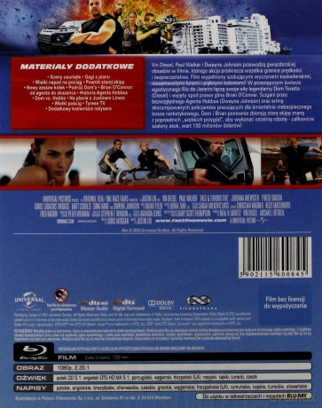 Szybcy i wścielki 5 (steelbook) [Blu-Ray]