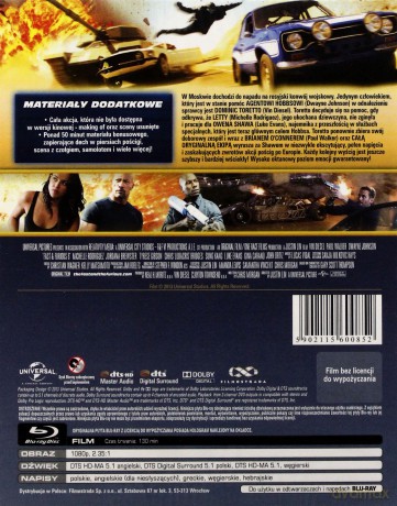 Szybcy i wścielki 6 (steelbook) [Blu-Ray]