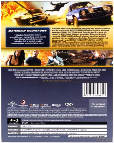 Szybcy i wścielki 6 (steelbook) [Blu-Ray]
