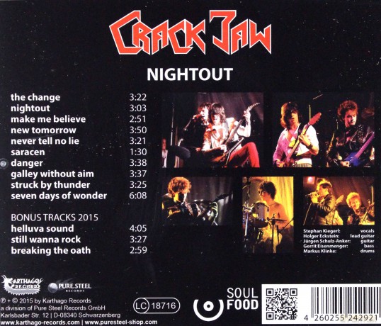 Crack Jaw: Nightout [CD]