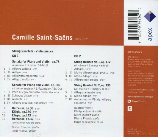 Viotti Quartet: Sain: Streichquartette [2CD]