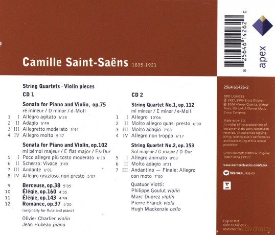 Viotti Quartet: Sain: Streichquartette [2CD]