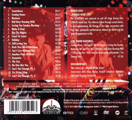 Scorpions: World Wide Live [CD]+[DVD]