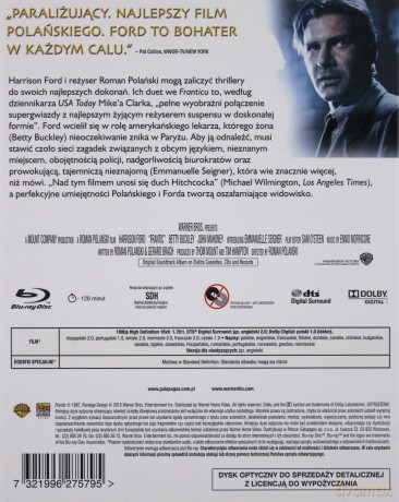 Frantic (Premium Collection) [Blu-Ray]