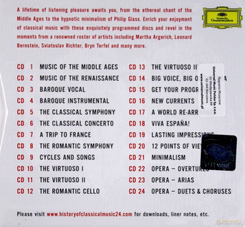 History Of Classical Music In 24 Hours [24CD]