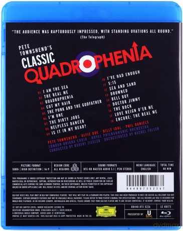 Pete Townshend: Classic Quadrophenia [Blu-Ray]