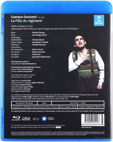 Natalie Dessay & Juan Diego Florez: Donizetti: La Fille Du Regiment [Blu-Ray]