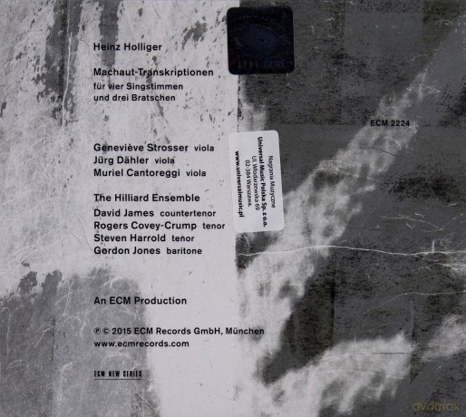Heinz Holliger: Machaut-Transkriptionen [CD]