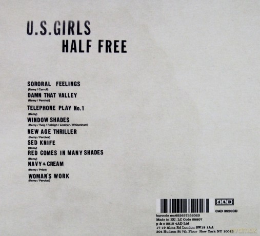 U.S. Girls: Half Free [CD]