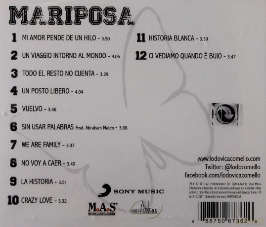 Lodovica Comello: Mariposa [CD]