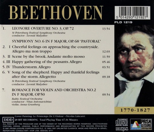 Beethoven: Orchestral Works [CD]