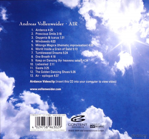 Andreas Vollenweider: Air (digipack) [CD]