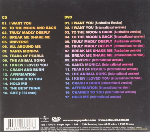 Savage Garden: The Singles [CD]+[DVD]