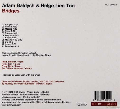 Adam Bałdych & Lien Helge Trio: Bridges [CD]