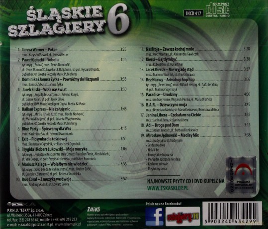 Śląskie szlagiery 6 [CD]