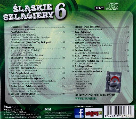 Śląskie szlagiery 6 [CD]