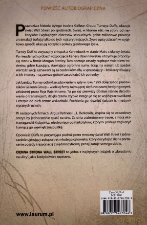 Ciemna strona Wall Street. Opowieść maklera o spektakularnych giełdowych ekscesach - TurnTurneyey Duff [KSIĄŻKA]