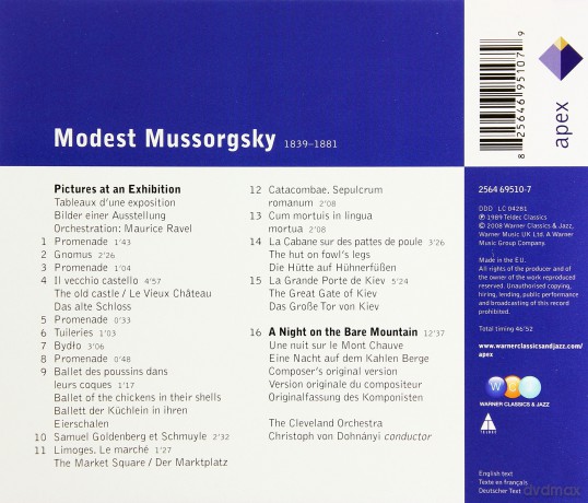 Von Dohnanyi,Christoph/Co: Muss: Pictures At An Exhibition [CD]