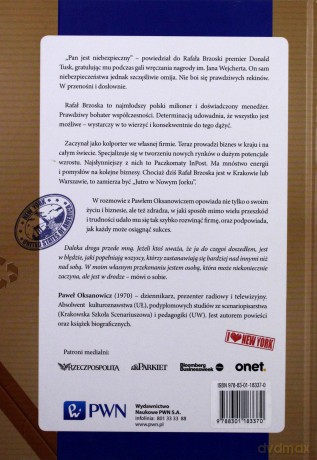 Jutro w Nowym Jorku. Rafał Brzoska o sobie i swoim biznesie opowiada Pawłowi - Paweł Oksanowicz (twarda) [KSIĄŻKA]
