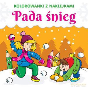 Kolorowanki z naklejkami. Pada śnieg [KSIĄŻKA]