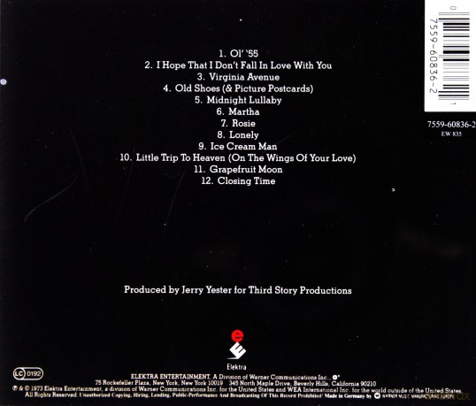 Tom Waits: Closing Time [CD]