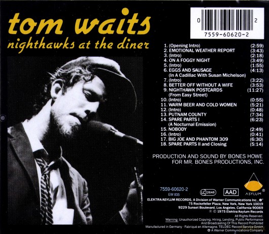 Tom Waits: Nighthawks At The Diner [CD]