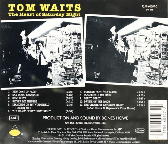 Tom Waits: The Heart Of Saturday Night [CD]