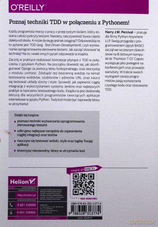 TDD w praktyce. Niezawodny kod w języku Python - J.W. Percival Harry [KSIĄŻKA]