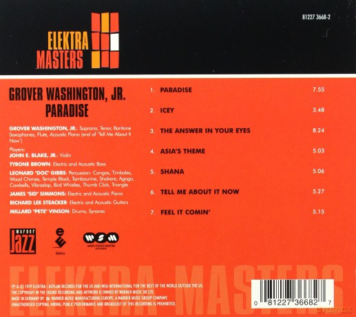 Grover Washington Jr.: Paradise (digipack) [CD]
