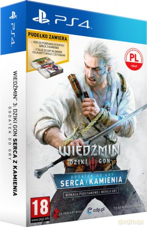 Wiedźmin 3 Dziki Gon - Serca z Kamienia [GRA PS4]