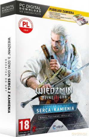 Wiedźmin 3 Dziki Gon - Serca z Kamienia [GRA PC]