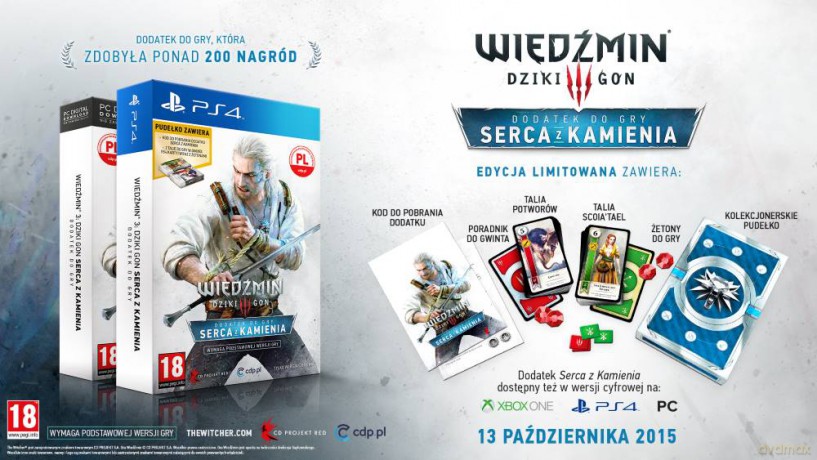 Wiedźmin 3 Dziki Gon - Serca z Kamienia [GRA PC]