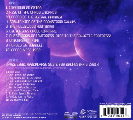 Gloryhammer: Space 1992 Rise of the Chaos Wizards (Limited Edition) (digipack) [2CD]