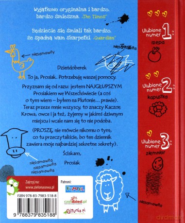 Absolutnie niesamowite przygody Prosiaka - Emer Stamp (twarda) [KSIĄŻKA]