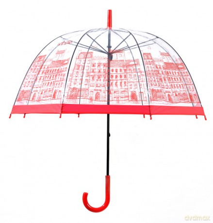 Citiline parasol bąbel Warszawa czerwony