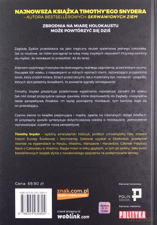 Czarna ziemia. Holokaust jako ostrzeżenie - Timothy Snyder [KSIĄŻKA]