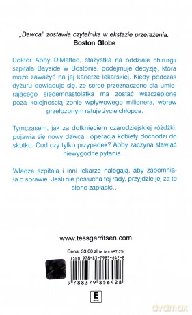 Dawca - Tess Gerritsen [KSIĄŻKA]