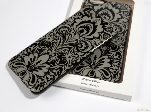 Etui iphone 6 szary czarny kwiat