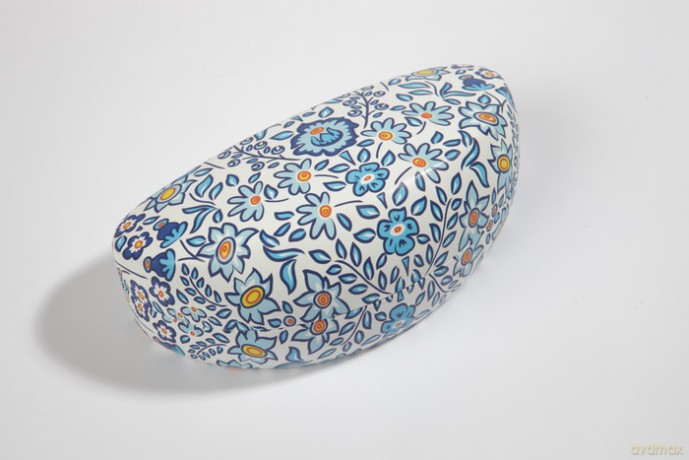 Etui na okulary duże zalipie blue