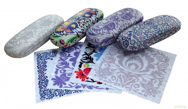 Etui na okulary koguty gray