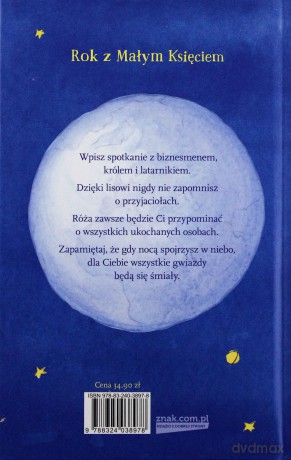 Kalendarz 2016 mały książę - Antoine De Saint-Exupery (twarda) [KSIĄŻKA]