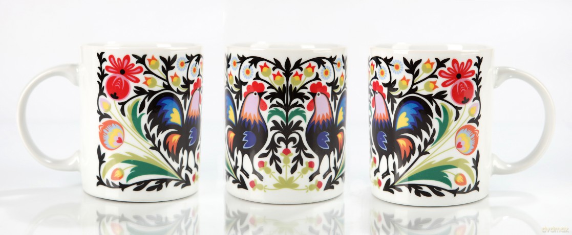 Kubek ceramiczny. Kogut