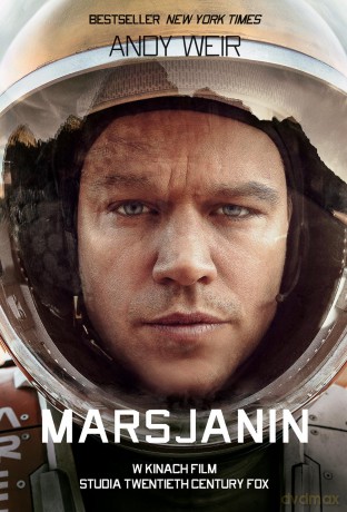 Marsjanin (okładka filmowa) - Andy Weir [KSIĄŻKA]
