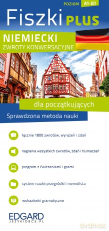 Niemiecki. Zwroty konwersacyjne dla początkujących. Fiszki plus - Eliza Chabros [KSIĄŻKA]