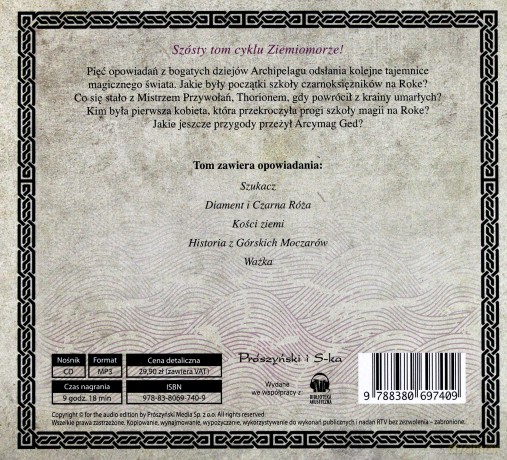 Opowieści z Ziemiomorza. Ziemiomorze (Tom 6) - Ursula Le Guin [AUDIOBOOK] [CD-MP3]